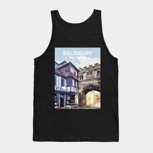 Salisbury Wiltshire. Travel poster Tank Top